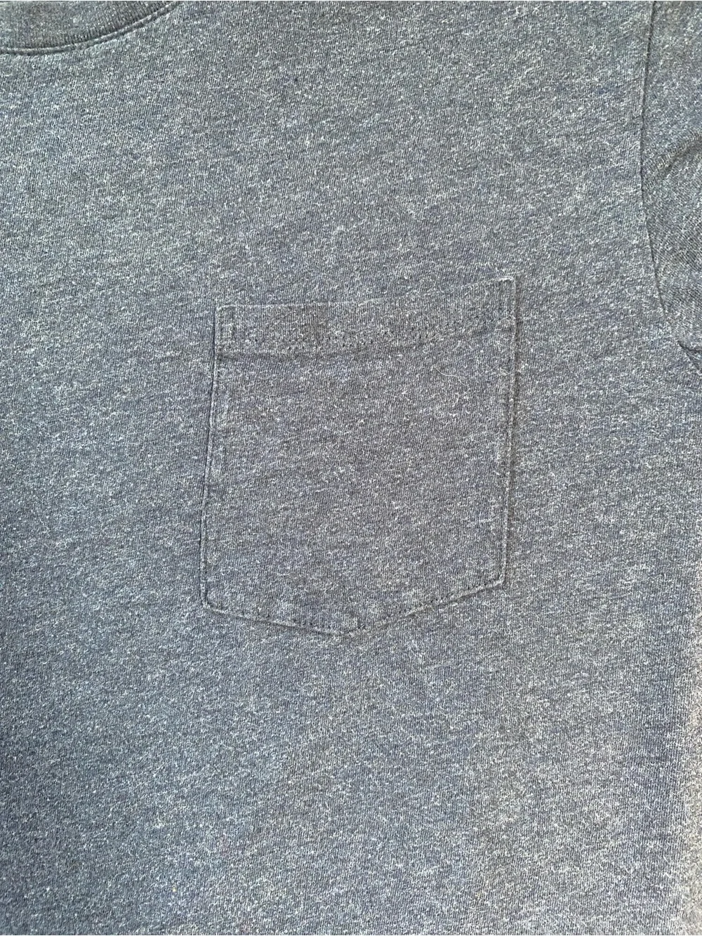 Everlane Navy Blue Front Pocket Crew Neck Cotton Short Sleeves T- Shirt - Picture 5 of 7
